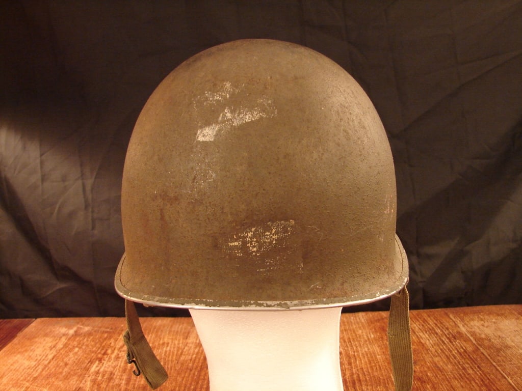 WWII US M1 Helmet with Hawley liner - 3