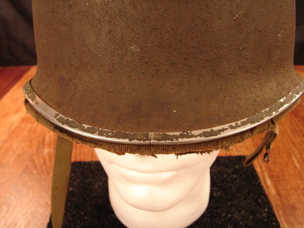 WWII US M1 Helmet with Hawley liner - 5