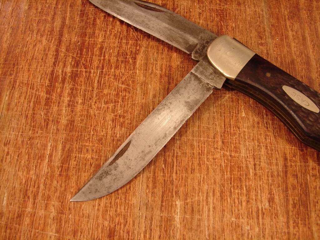 Vintage Case XX 6265 SAB folding hunting knife - 4