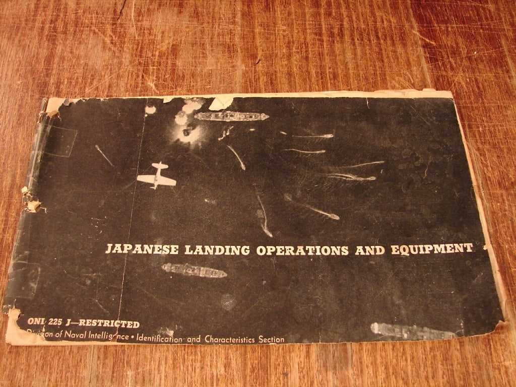 WWII 1943 Japanese landing craft operations manual (1 of 8)