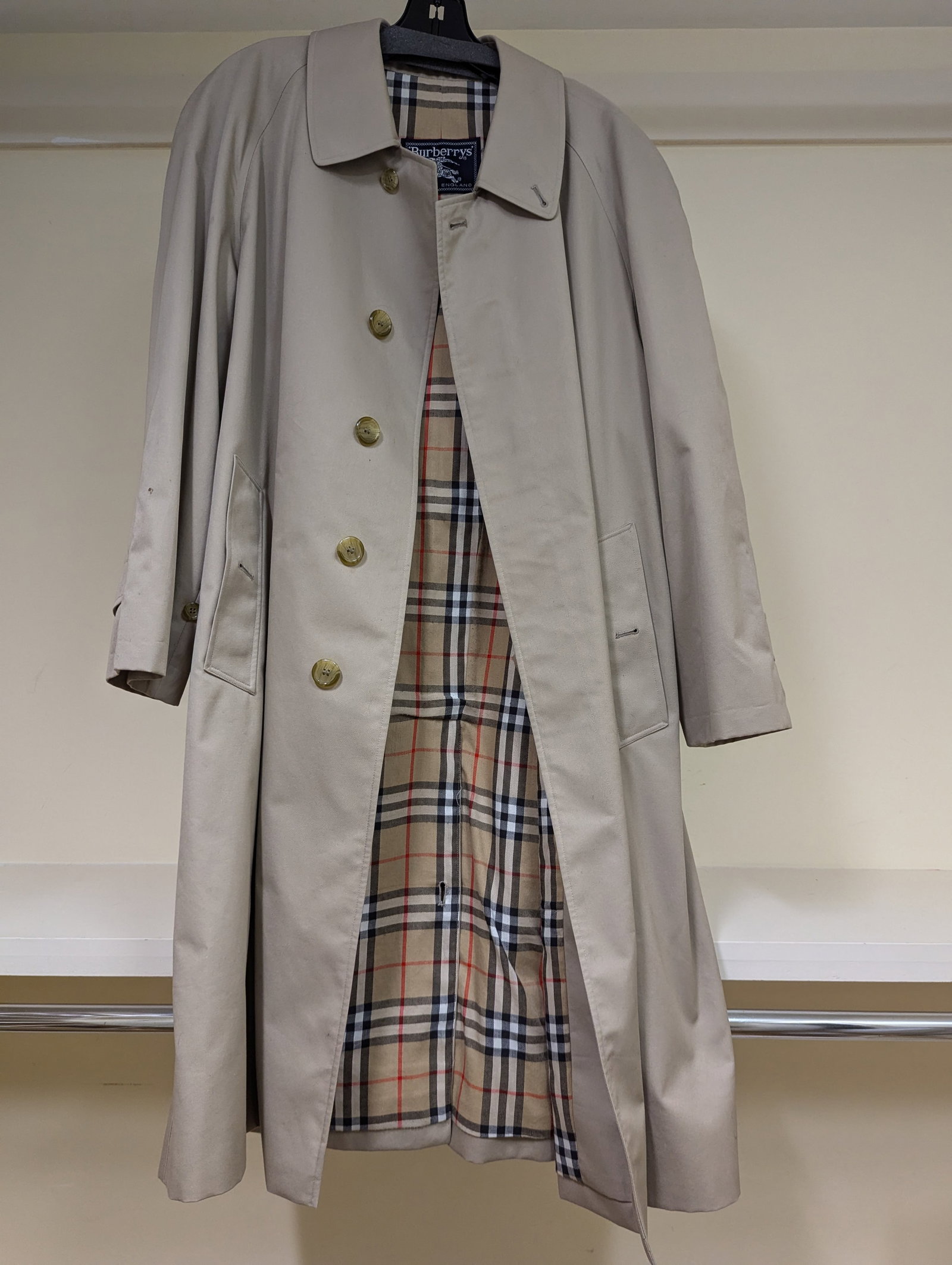 Burberry Khaki Classic Rain Coat Trench (Men's) (1 of 2)
