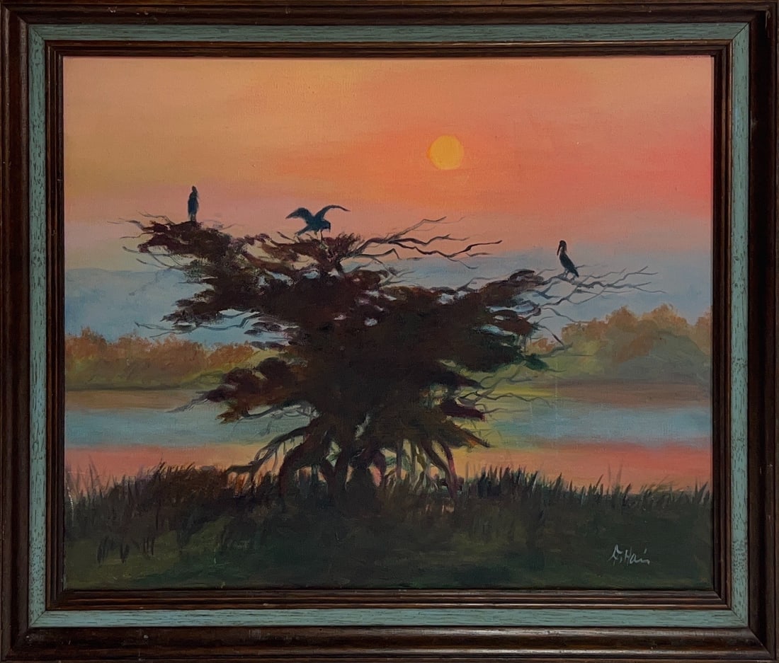 Alfred Hair, Oil on Canvas, American Painter(1941 - 1970) (1 of 5)