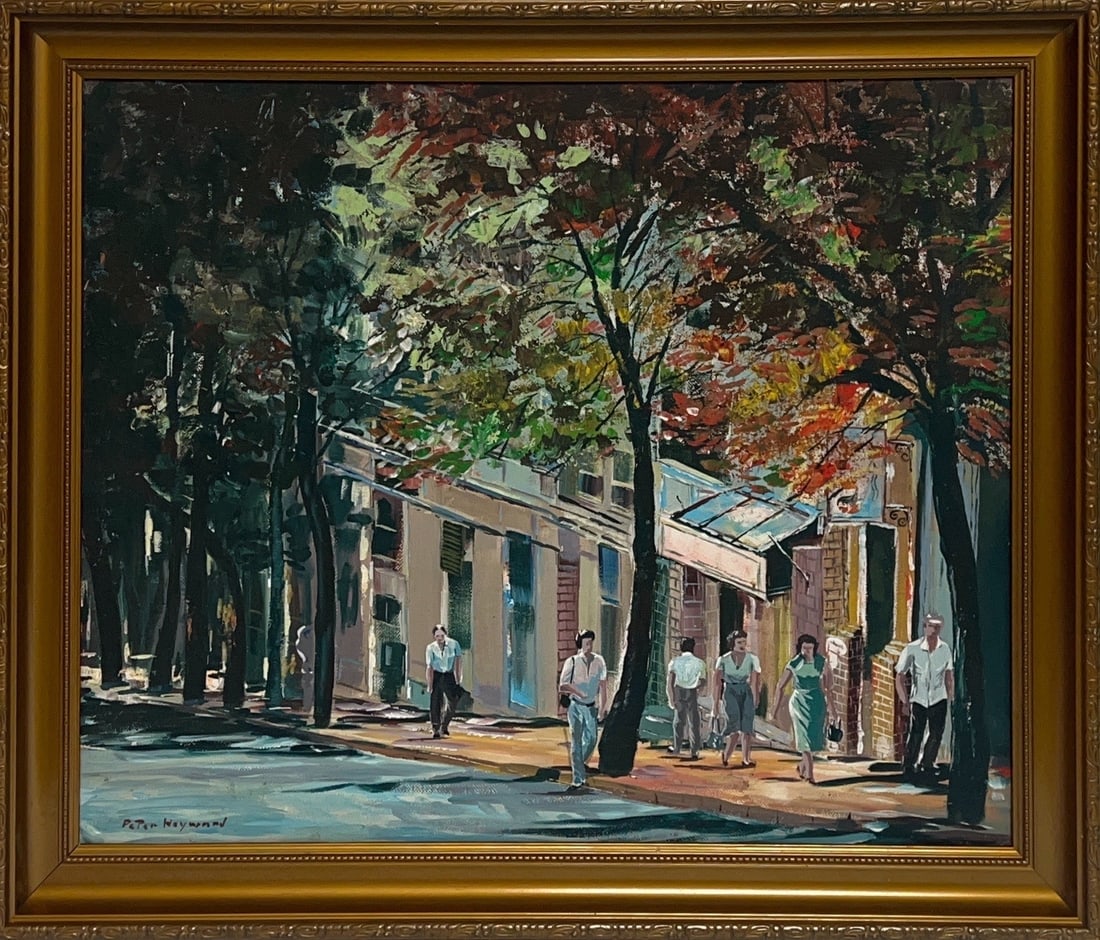 Peter Hayward, Oil on Board, American Painter(1905 - 1993): Born: 1905 - Keene, New Hampshire. Died: 1993 - Honolulu, Hawaii. Known for: Seascape, urbanscape and coastal scene painting, sculpture. Regarded as one of Hawaii’s important painters, Peter Hayward