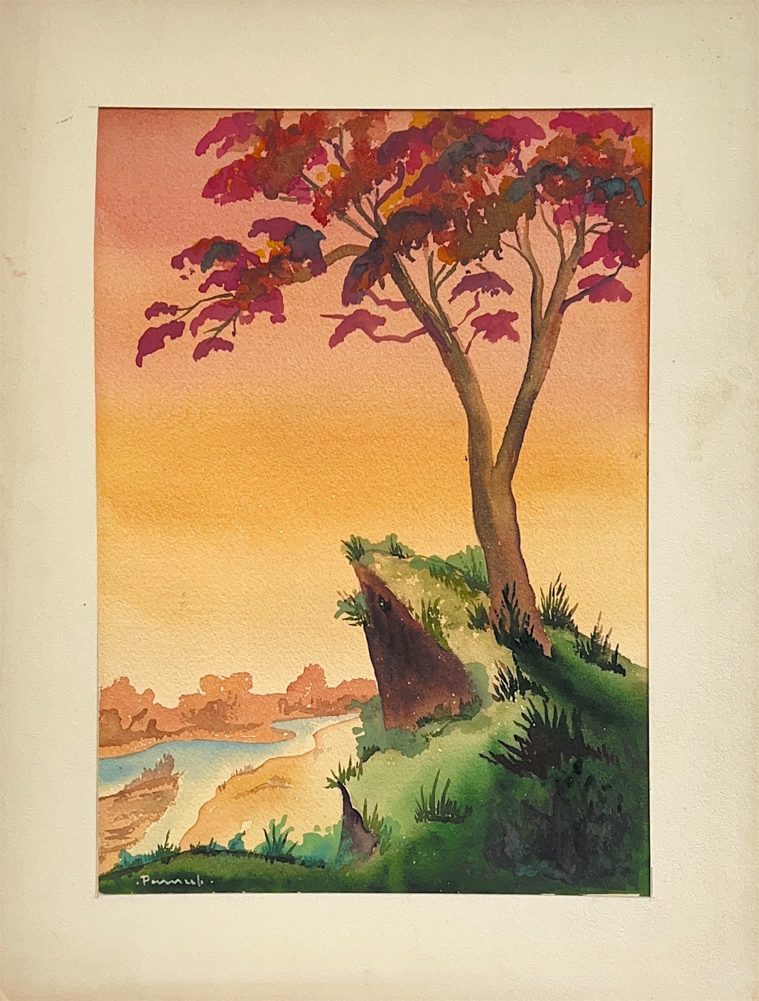 Jacob Hendrik Pierneef, Watercolor on Paper, South-African Painter (1886 - 1957) (1 of 7)