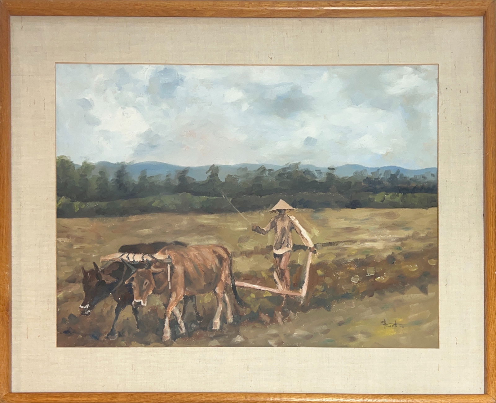 Fernando Cueto Amorsolo, Oil on Paper, Filipino Painter (1892 - 1972) (1 of 5)