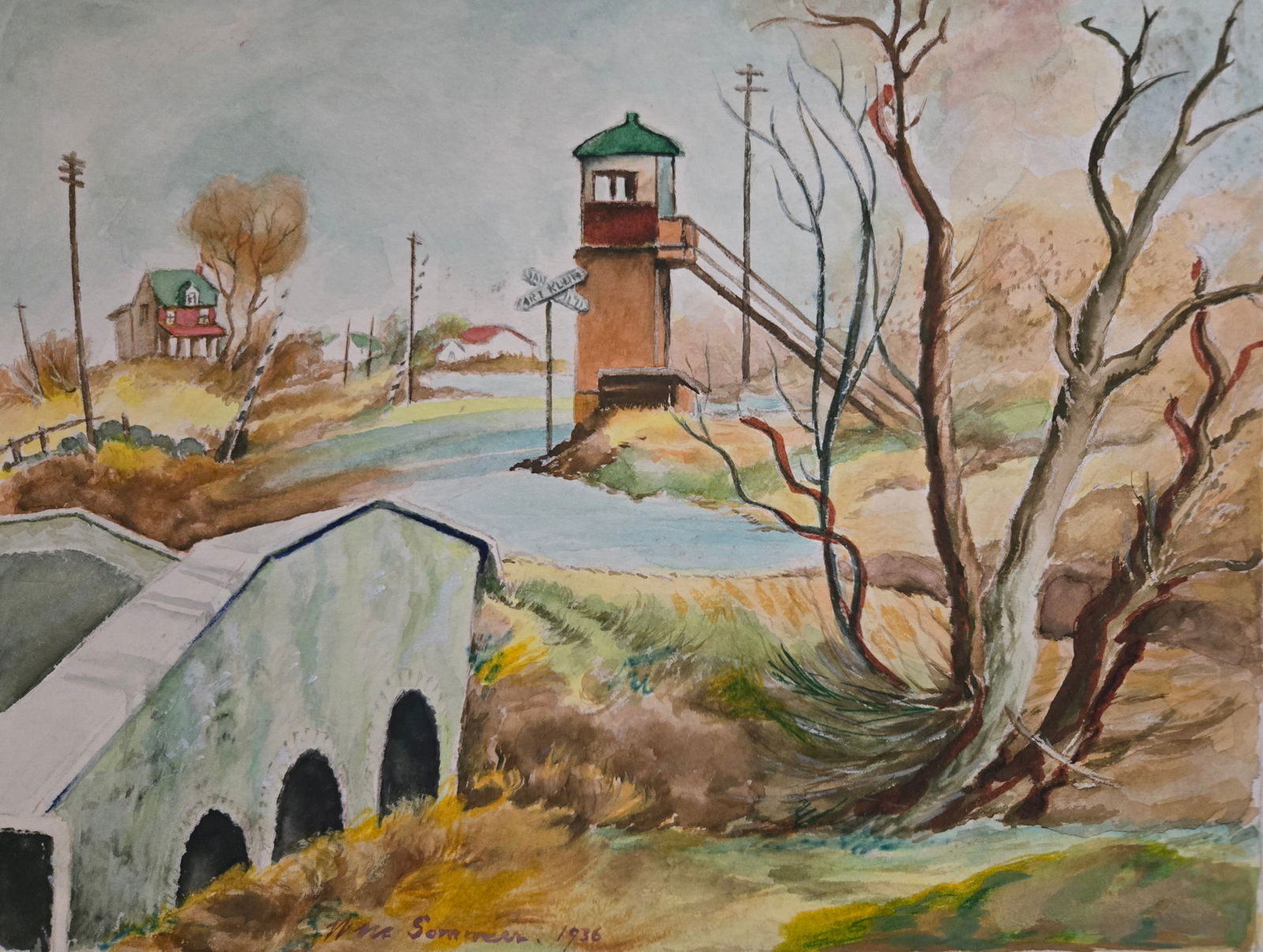 William Sommer, Watercolor on Paper,  American Painter (1867 - 1949) (1 of 4)