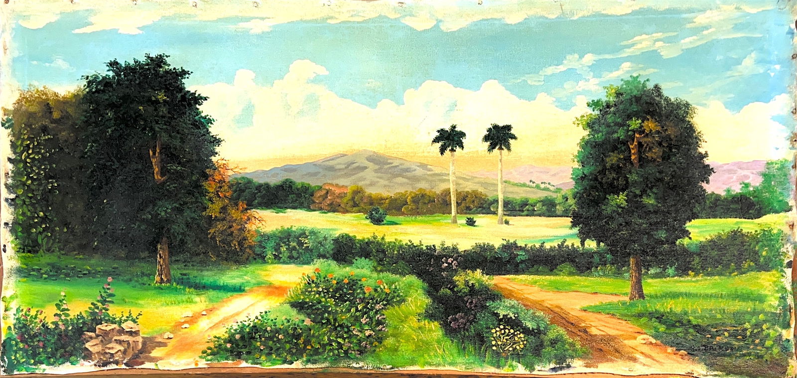 Albert Ernest (Beanie) Backus, Oil on Canvas, American Painter (1906 - 1990): Born: 1906 - Fort Pierce, Florida. Died: 1990 - Fort Pierce, Florida. Known for: Everglade landscape, trees and figure painting. Emil Nolde was a German Danish painter and printmaker. He was one of th