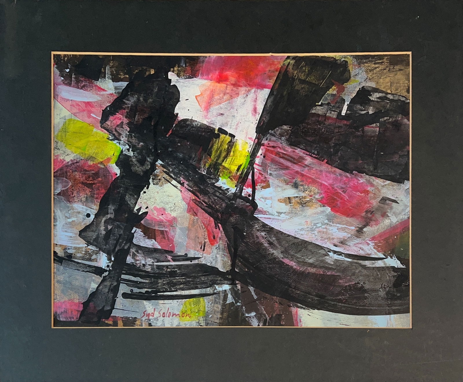 Syd Solomon, Mix Media, American Painter (1917 - 2004) (1 of 6)