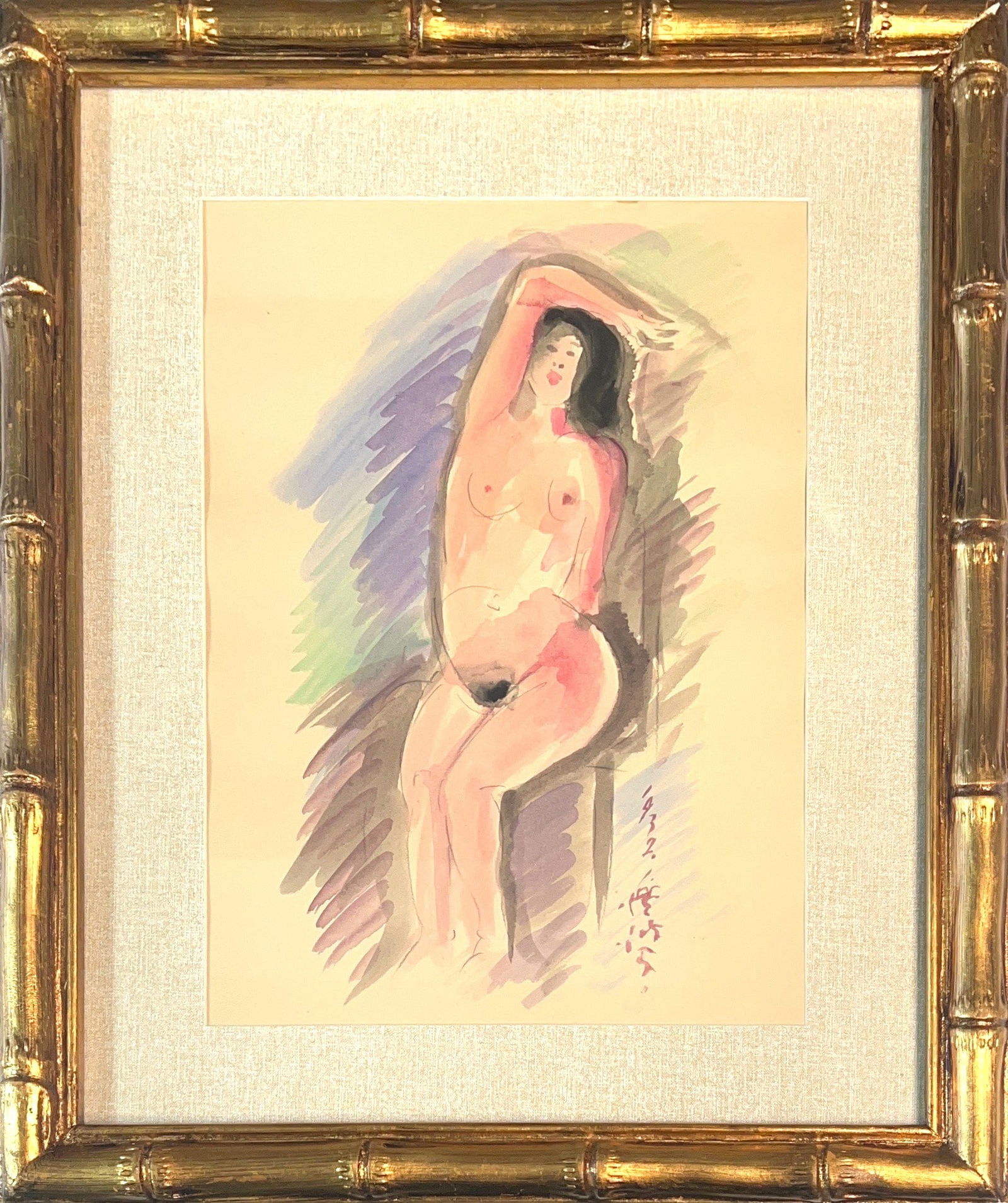 Cheng-Po Chen, Watercolor, Taiwanese Painter (1895 - 1947) (1 of 5)