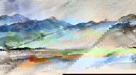 William Zorach, Watercolor on Paper, American Painter (1887 - 1966)