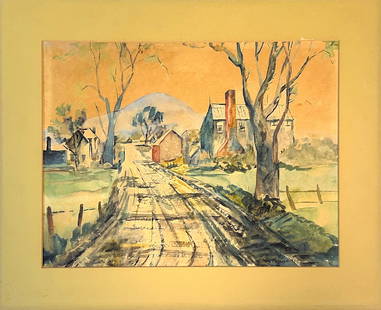 William Meyerowitz, Watercolor, Ukrainian Painter (1887 - 1981): Born: 1887 - Esterinoslav, Ukraine. Died: 1981 - New York, New York. Known for: Genre, marine, still life, figure. William Meyerowitz was born in Russia, July 15, 1896. In 1908 he came to New York whe