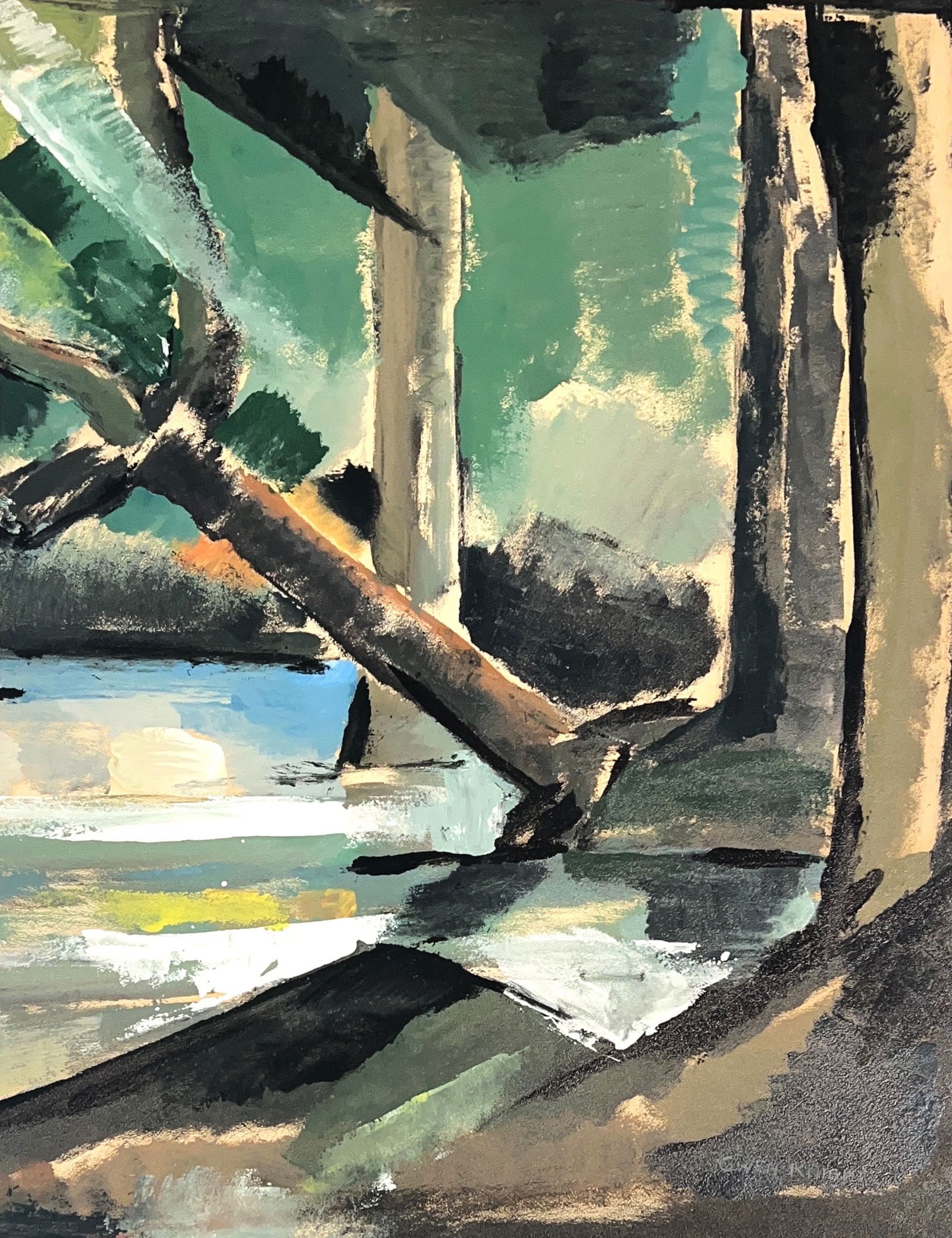 Gwen Knight, Oil on Paper, American Painter (1888 - 1974): Born: 1888. Died: 1974. Known for: Painting. The youngest of eight children, Gwen Knight was born in Wellington and lived on The Terrace above Woodward Street in Wellington, before moving at the age o