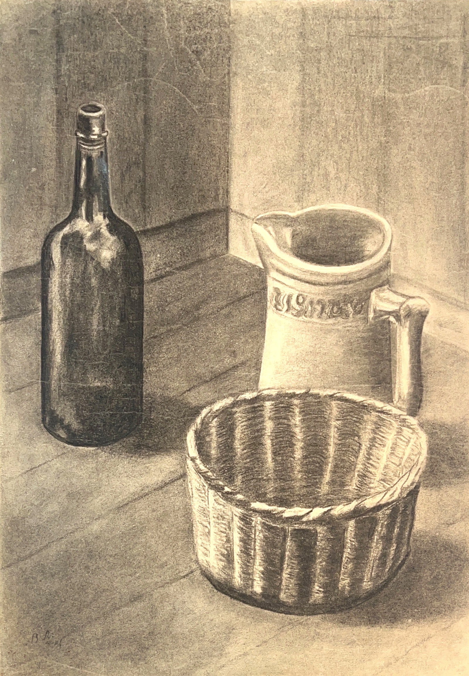 Vladimir Vasilievich Lebedev, Charcol on Paper, Russian Painter (1891 - 1967): Born: 1891 - Saint Petersburg, Russia. Died: 1967 - Saint Petersburg, Russia. Known for: Children's book illustration, abstract painting, poster art, teaching. People's Artist of the RSFSR, Correspond