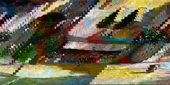 Cecil Rochfort D'Oyly-John, Oil on Canvas, European Painter (1906 - 1993) (1 of 5)