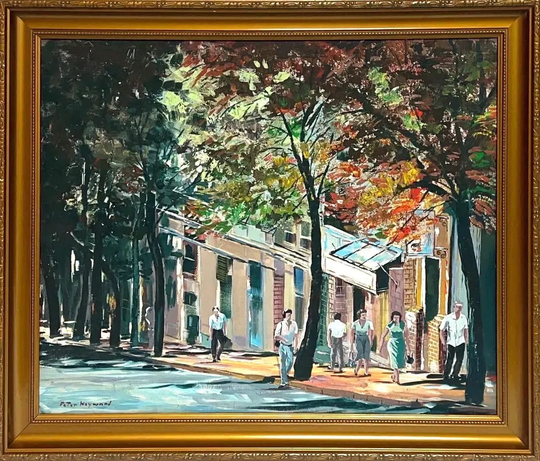 Peter Hayward, Oil on Board, American Painter(1905 - 1993): Born: 1905 - Keene, New Hampshire. Died: 1993 - Honolulu, Hawaii. Known for: Seascape, urbanscape and coastal scene painting, sculpture. Regarded as one of Hawaii’s important painters, Peter Hayward