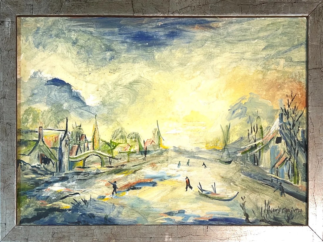 Lovis Corinth, Oil on Board, German Painter (1858 - 1925): Born: 1858 - Tapiau, Germany. Died: 1925 - Amsterdam, Holland. Known for: Portrait, figure, landscape, historical subject, genre, printmaking. Lovis Corinth was born at Tapiau, East Prussia in 1858. H