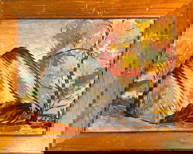 William Lester Stevens, Acrylic on Hard Board, American Painter (1888 - 1969): Born: 1888 - Rockport, Massachusetts. Died: 1969 - Springfield, Massachusetts. Known for: Landscape, marine, genre and still life painting, teaching. Born in Rockport, Massachusetts, impressionist