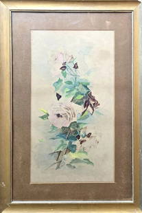 Charles Porter, Watercolor on Paper, American Painter (1847 - 1923): Born: 1847 - Hartford, Connecticut. Died: 1923. Known for: Fruit and floral still life painting. Name variants: C E Porter. Charles Ethan Porter was a noted still life and floral painter of the 19th