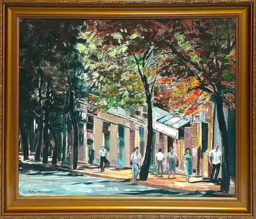 Peter Hayward, Oil on Board, American Painter(1905 - 1993): Born: 1905 - Keene, New Hampshire. Died: 1993 - Honolulu, Hawaii. Known for: Seascape, urbanscape and coastal scene painting, sculpture. Regarded as one of Hawaii’s important painters, Peter