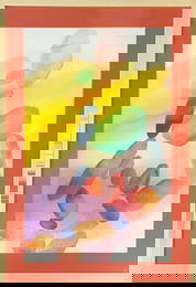 Alice Baber, Watercolor on Paper, American Painter (1928 - 1982)