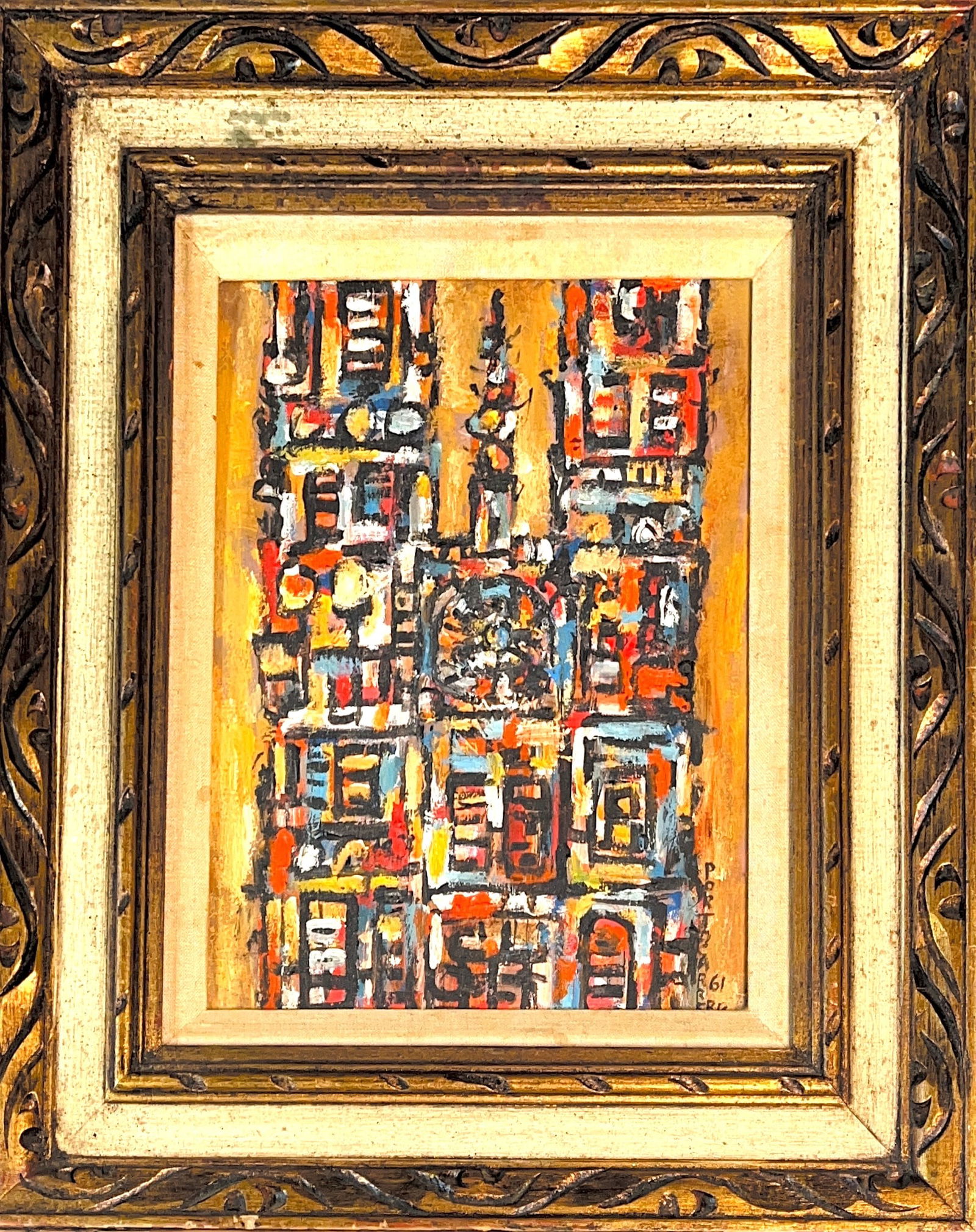 Rene Portocarrero, Oil on Wood Board, Cuban Painter (1912 - 1985) (1 of 5)