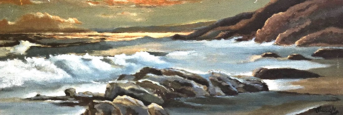 Frederick Judd Waugh, Oil on Canvas, American Painter (1861 - 1940): Born: 1861 - Bordentown, New Jersey. Died. A noted seascape painter especially of surf churning against white froth on seaside rocks, Frederick Judd Waugh strove to convey the powerful movement of the