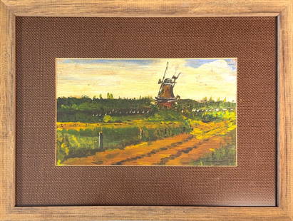 Charles Paul Gruppe, Oil on Board, American Painter (1860 - 1940): Born: 1860 - Picton, Canada. Died: 1940 - Rockport, Massachusetts. Known for: Marine, landscape, and genre painting. Landscape and marine painter Charles Paul Gruppe was born in Picton, Canada,