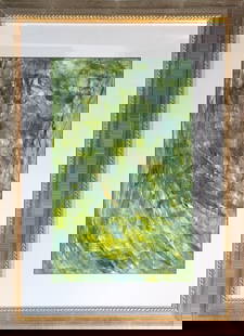 Orhon Mubin, Oil/Mix-Media on Paper, Turkish (1924 - 1981): Born: 1924. Died: 1981 - Paris. Known for: Abstract painting. Name variants: Mubin Ohron. Mubin was not less emblematic of the "New School of Paris", especially his abstract lyrical flow. Arrived in F
