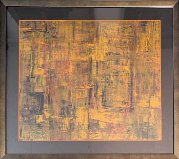 Massoud Arabshahi, Acrylic/Mix-Media on Paper, Iranian (1935 - 2019): Born: 1935 - Tehran, Iran. Died: 2019. Known for: Painting, sculpture, and architectural relief. Massoud Arabshahi (Persian), born Tehran, Iran in 1935 is an Iranian painter. Arabshahi held his