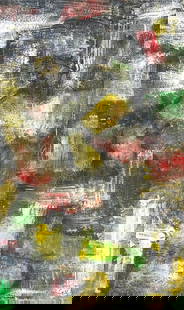 John Wells, Oil on Card Board, English (1907 - 2000): Born: 1907 - London, England. Died: 2000 - Penwith Peninsula, Cornwall, England. Known for: Geometric abstract painting, relief constructions. John Wells (July 27, 1907 - 2000) was an artist and maker