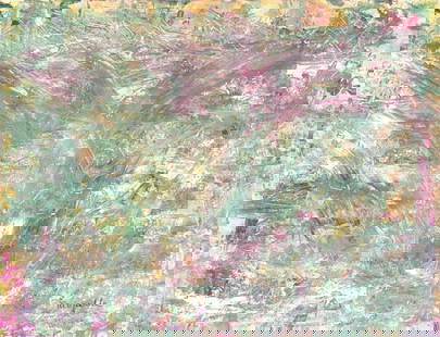 Jean-Paul Riopelle, Oil on Paper, Canadian (1923 - 2002): Born: 1923 - Montreal, Canada. Died: 2002 - Ile Aux Grues, Canada. Known for: Abstract expressionist painting. Born in Montreal, Canada, Jean-Paul Riopelle became a leading mid-20th century abstract p