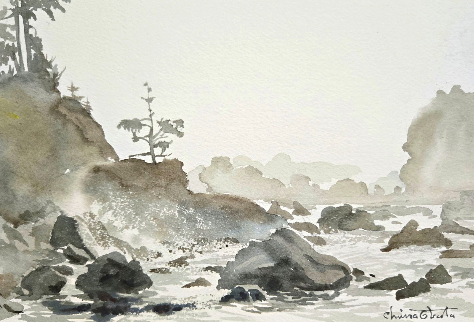 Chiura Obata, Watercolor on Paper, Japanese (1885 - 1975) (1 of 6)