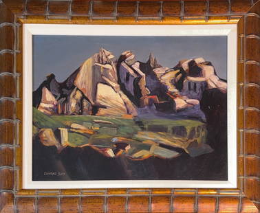 Conrad Buff, Oil on Hard Board, Swiss (1886 - 1975): Born: 1886 - Speicher, Switzerland. Died: 1975 - Laguna Hills, California. Known for: Landscape painting, printmaking, illustration. Born in Speicher, Switzerland, the son of an Alpine farmer, Conrad