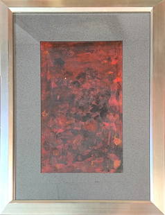 Orhon Mubin, Mix-Media on Paper, Turkish (1924 - 1981): Born: 1924. Died: 1981 - Paris. Known for: Abstract painting. Name variants: Mubin Ohron. Mubin Orhon is not less emblematic of the "New School of Paris", especially his abstract lyrical flow.