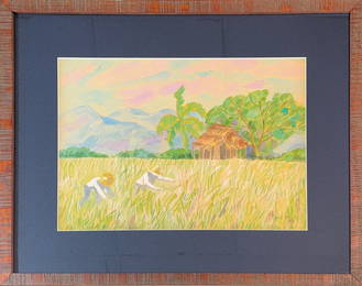 Fernando Cueto Amorsolo, Watercolor on Paper, Filipino (1892 - 1972)