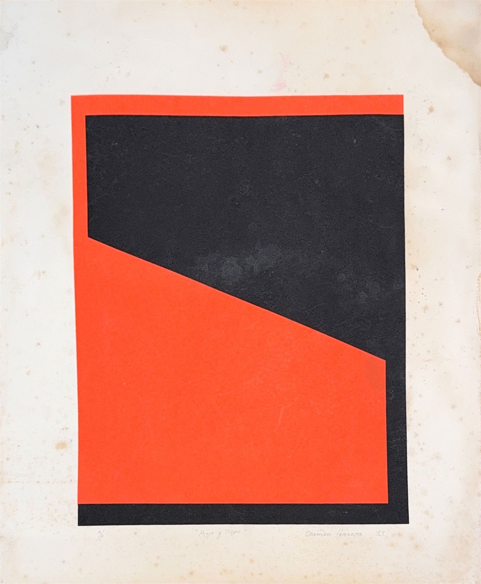 Carmen Herrera, Screen Print, Artist Proof (1915 - 2022) (1 of 7)
