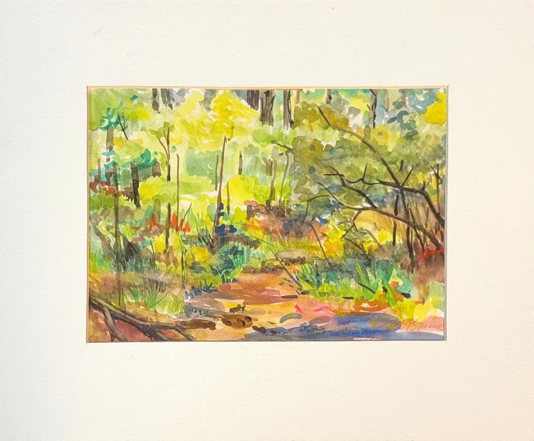 Nell Blair Walden Blaine, Watercolor on Paper, American (1922 - 1996) (1 of 6)