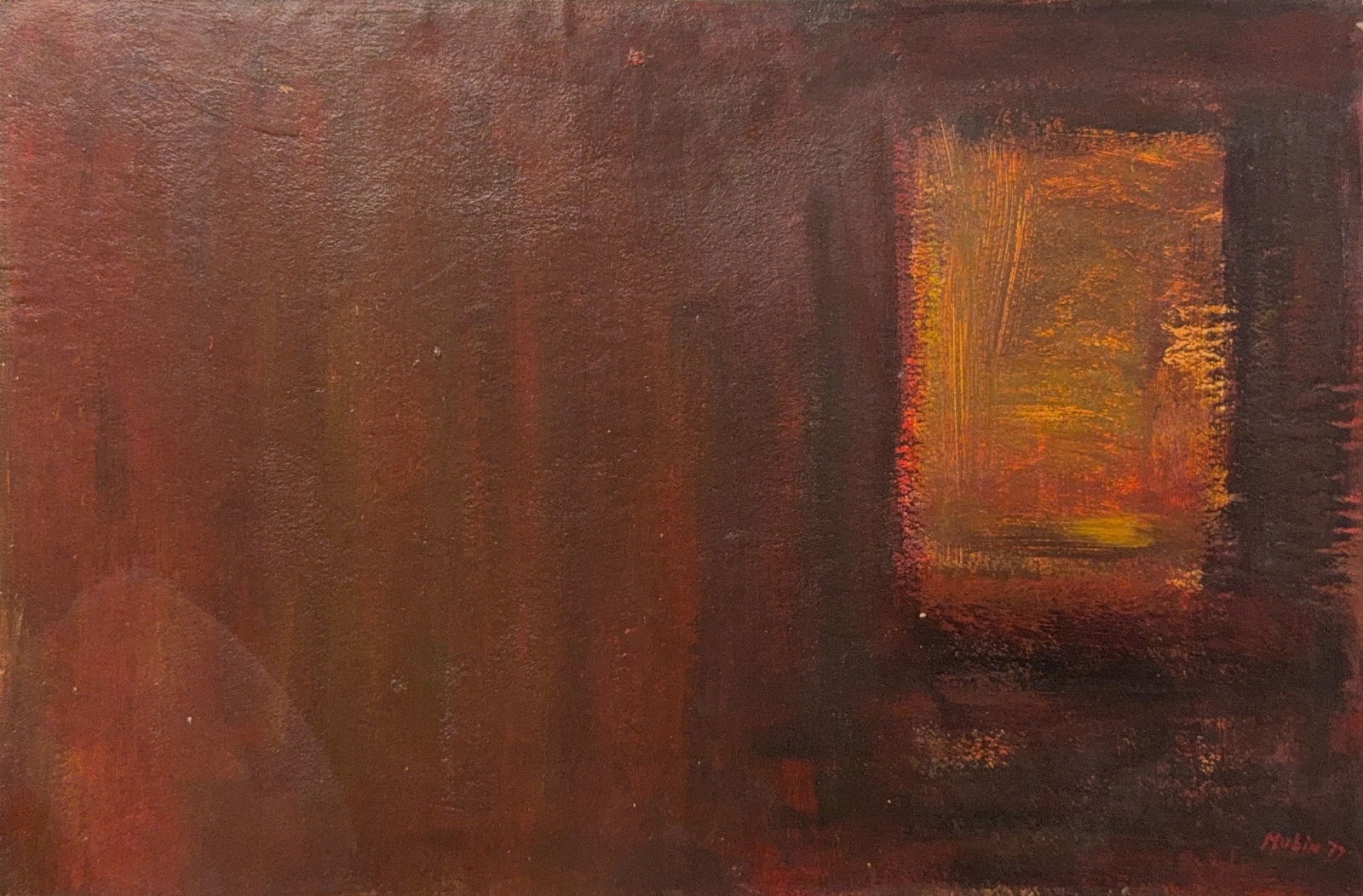 Orhon Mubin, Oil/ Mix-Media on Cardboard, Turkish (1924 - 1981) (1 of 6)