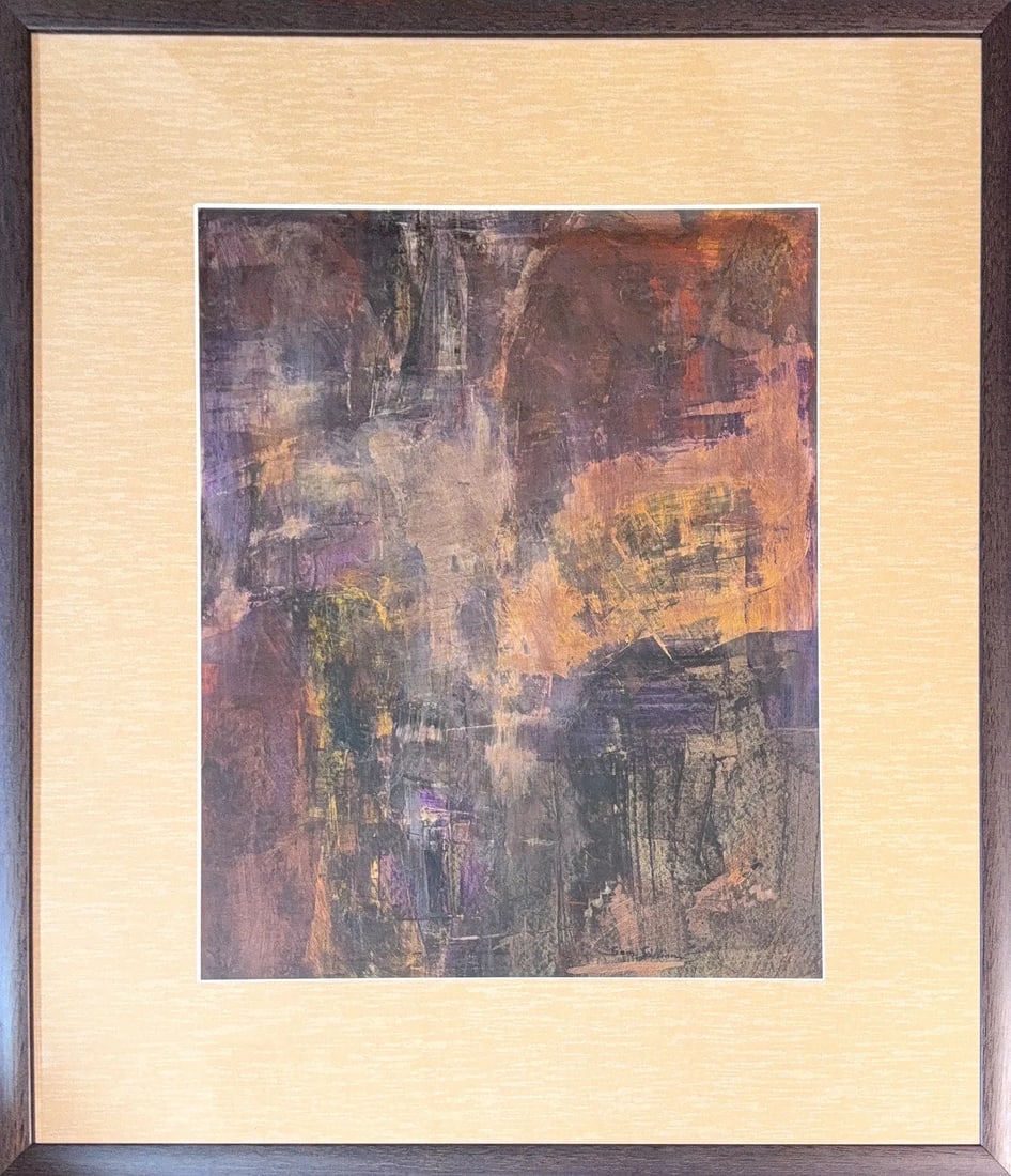 Sam Gilliam Jr, Mix-Media on CardBoard, American (1933 - 2022) (1 of 6)