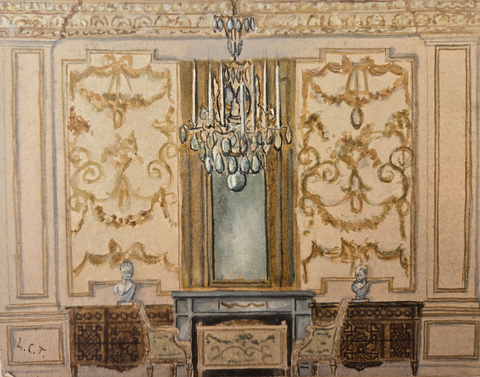 Louis Comfort Tiffany, Watercolor on Paper, American (1848 - 1933) (1 of 5)