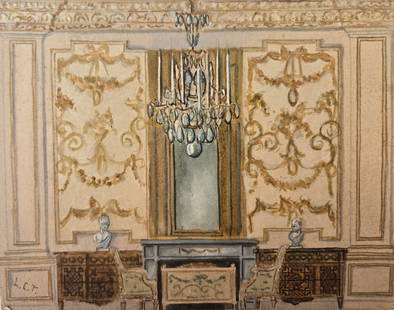 Louis Comfort Tiffany, Watercolor on Paper, American (1848 - 1933): Born: 1848 - New York City. Died: 1933 - New York City. Known for: Exotic landscape, genre and still life painting. Born in New York City to the founder of Tiffany & Co., the famous jewelry store, Lou