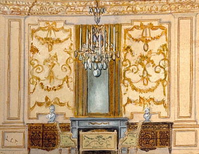 Louis Comfort Tiffany, Watercolor on Paper, American (1848 - 1933): Born: 1848 - New York City. Died: 1933 - New York City. Known for: Exotic landscape, genre and still life painting. Born in New York City to the founder of Tiffany & Co., the famous jewelry store, Lou