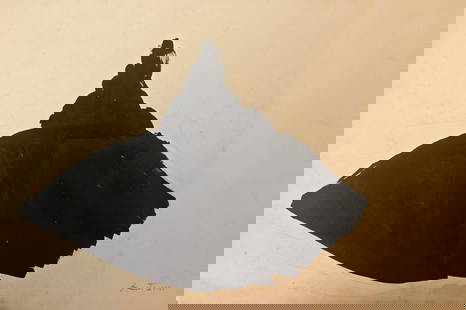 Robert Burns Motherwell, Ink on Paper, American (1915 - 1991): Born: 1915 - Aberdeen, Washington. Died: 1991 - Provincetown, Massachusetts. Known for: Abstract expressionist painting, collage. American painter, Robert Motherwell, was one of the founders and princ