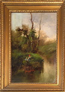 Jean-Baptiste-Camille Corot, Oil on Canvas, French (1796 - 1875): Born: 1796 - Paris, France. Died: 1875 - Ville d'Avray, France. Known for: Tonalist landscape painting. Name variants: Camille Corot. Jean-Baptiste Camille Corot entered the school of landscape painti