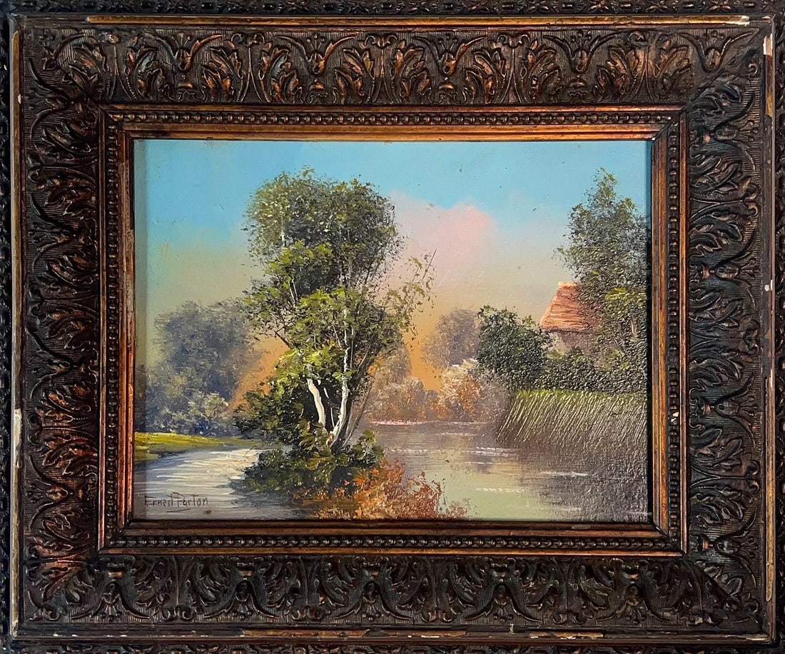 Ernest Parton, Oil on Board, American Painter (1845 - 1933) (1 of 6)