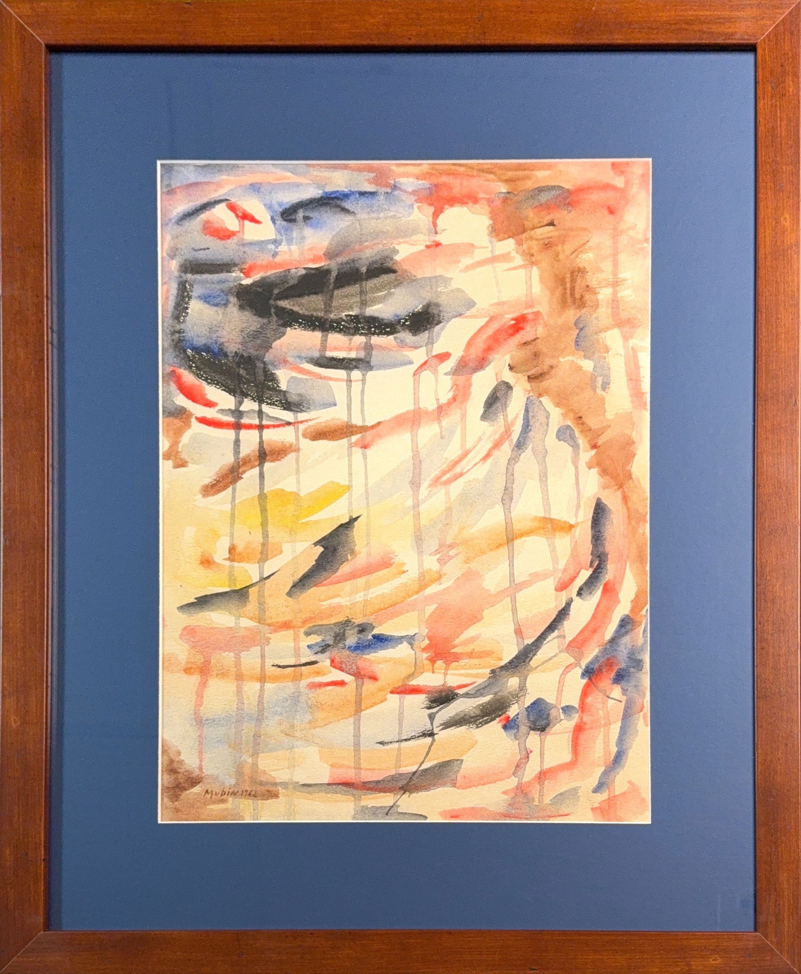 Orhon Mubin, Watercolor on Cardboard, Turkish (1924 - 1981) (1 of 6)