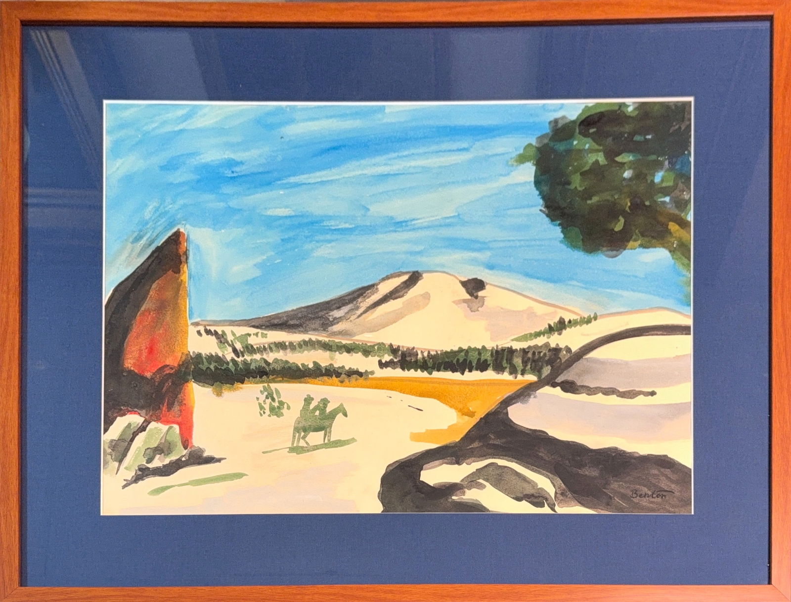 Thomas Hart Benton, Watercolor, American Painter(1889 - 1975) (1 of 7)