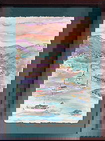 Raoul Dufy, Watercolor/Mix-Media on Paper, French (1877 - 1953) (1 of 8)