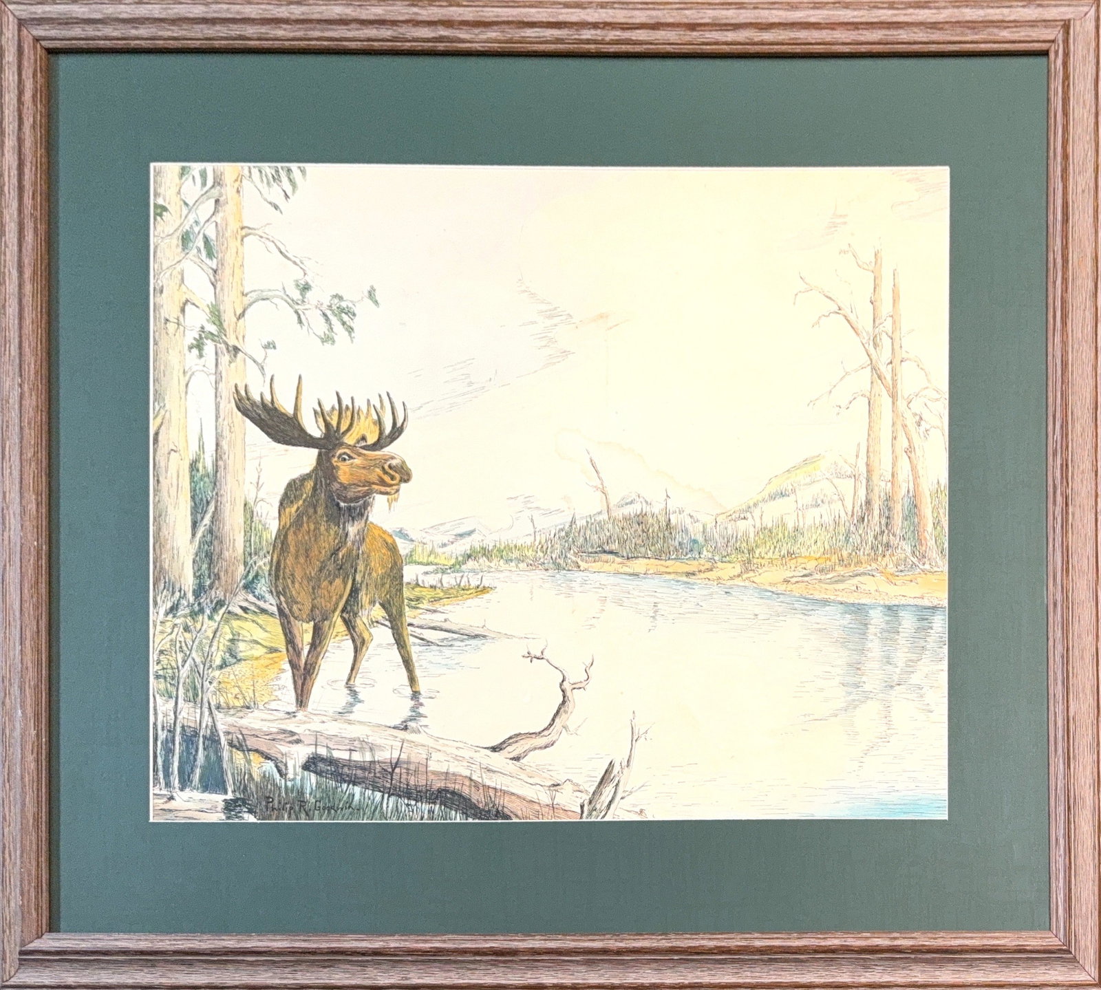 Philip Russell Goodwin, Mix Media on Cardboard, American Painter (1881 - 1935) (1 of 6)