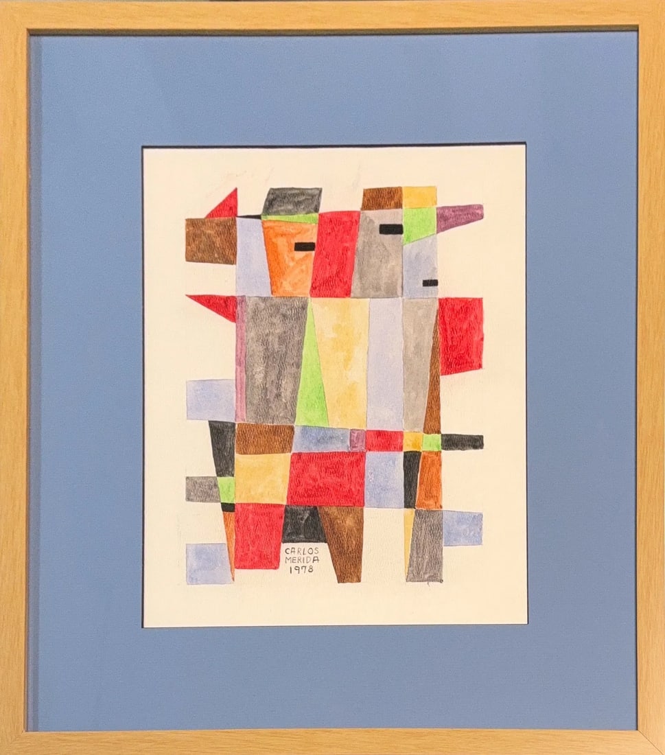 Carlos Merida, Watercolor on Paper, Guatemalan (1891 - 1984) (1 of 5)